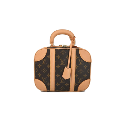 Louis Vuitton Trunk Box Earphone Pouch Shoulder Bag Monogram Brown