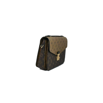 Pre-owned Louis Vuitton Pochette Metis Monogram Reverse Canvas Brown In Default Title