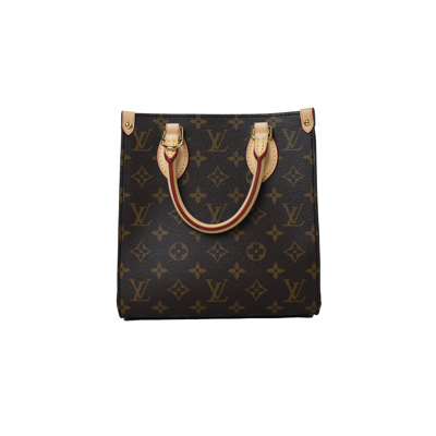 Pre-owned Louis Vuitton Sac Plat Bb Bag Monogram Brown In Default Title
