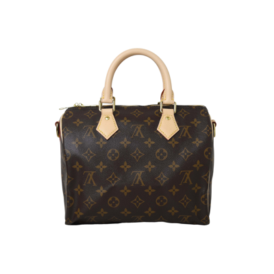 Pre-owned Louis Vuitton Speedy Bandouliere 25 Monogram Brown In Default Title