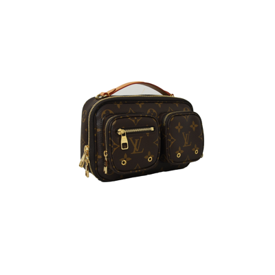 Louis Vuitton Utility Crossbody Monogram Brown in Leather with Gold-tone -  GB