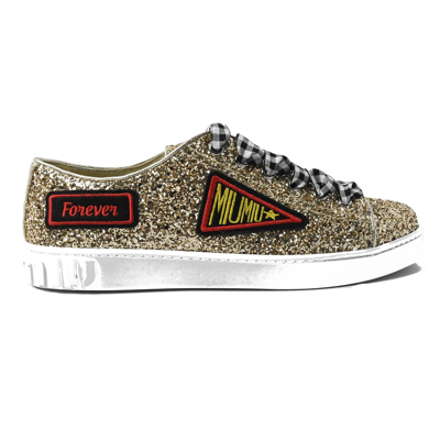 Miu Miu Calzature Donna Glitter Sneaker Pirite In Us 16