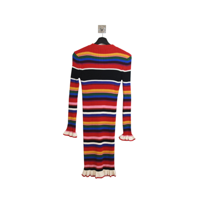 Msgm Colorful Knitted Dress In Multi