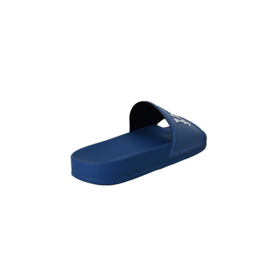 Palm Angels Logo Pool Rubber Slide Blue In 42