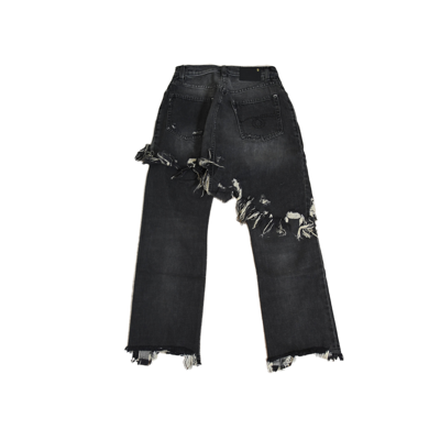 R13 Double Classic Elma Jeans Black In 28