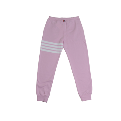 Shop Thom Browne Classic Sweatpants In Classic Loop Back W/engineered 4 Bar Light Pink In 44