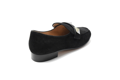 Valentino Macro Studs Suede Loafer Black 25 In Us 16