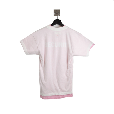 Vetements X Hanes Double Layered Tee Pink In Xxl