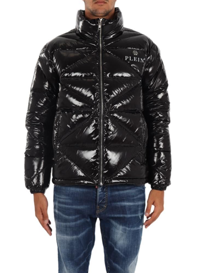 Shop Philipp Plein Men's Black Other Materials Outerwear Jacket