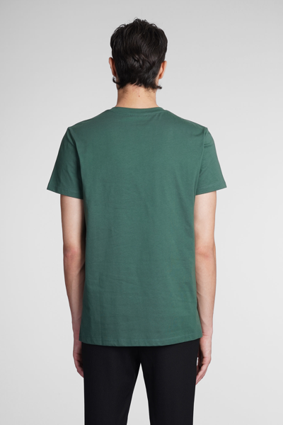 Shop Balmain T-shirt In Green Cotton
