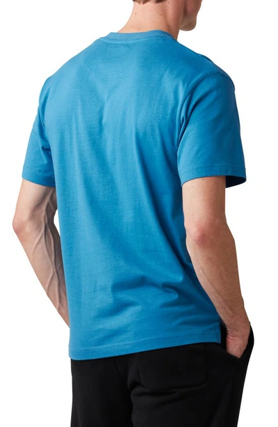 Shop Rodd & Gunn Hamilton Burn Cotton Crewneck Pocket T-shirt In Ocean