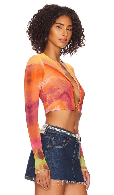 Shop Afrm Vida Top In Neon Watercolor