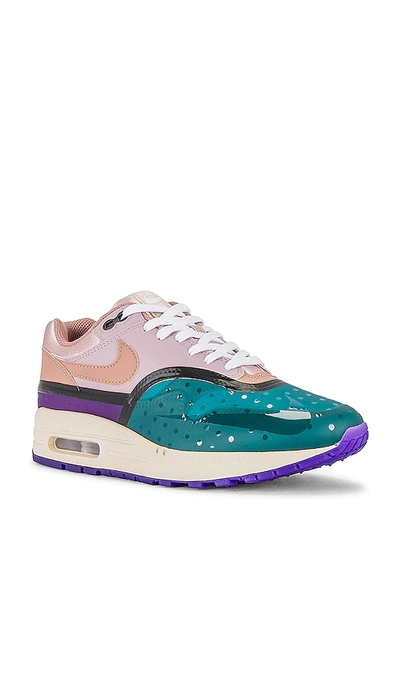 Shop Nike Air Max 1 Prm Shwr Sneaker In Plum Fog  Fossil  Rose Pink Oxford  Sand