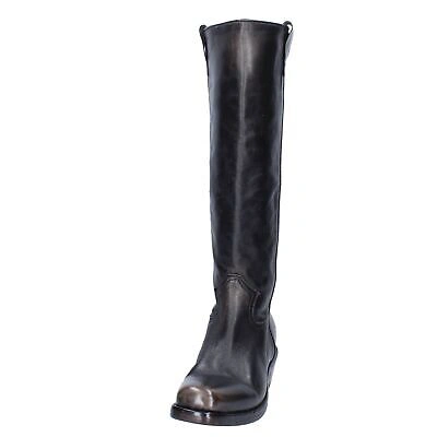 Pre-owned Moma Women's Shoes  4 (eu 37) Boots Black Leather Bj240-37