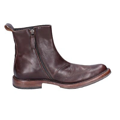 Pre-owned Moma Men's Shoes  8 (eu 42) Ankle Boots Brown Leather Bh929-42