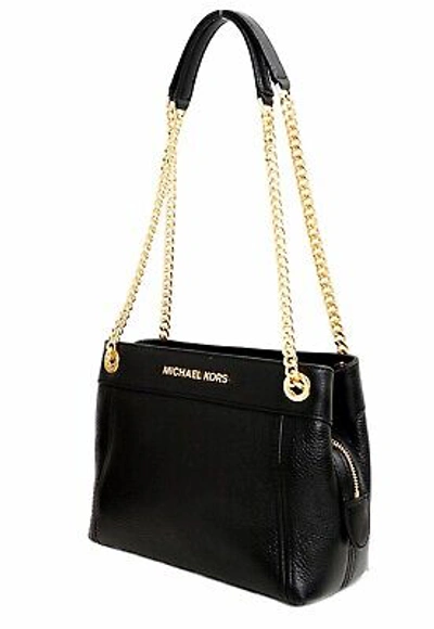 Michael Michael Kors Jet Set Chain MD Messenger Black Purse