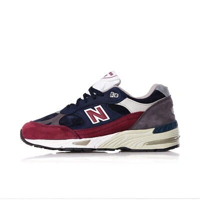 Pre-owned New Balance Balance 991 Made In England M991rkb Blu Bordeaux 993  992 1500 990 V3 V4 V2 9 | ModeSens