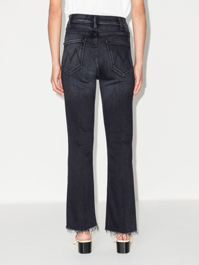 Shop Mother The Hustler Flared Jeans In Blau