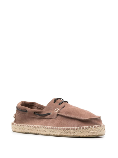 Manebi Hamptons Platform Espadrilles In Brown