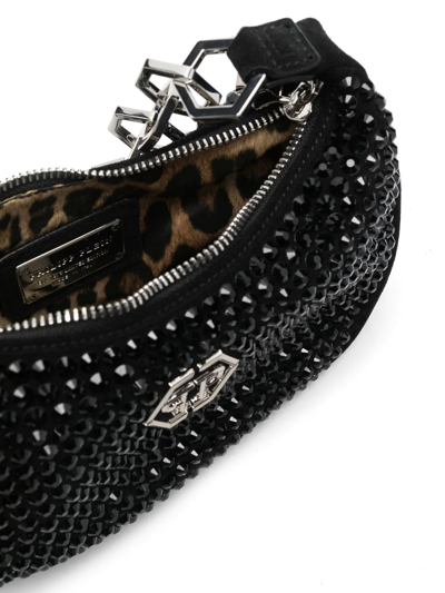 Philipp Plein Crystal-embellished Tote Bag In Schwarz
