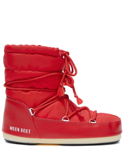 Shop Moon Boot Light Low Snow Boots In Red