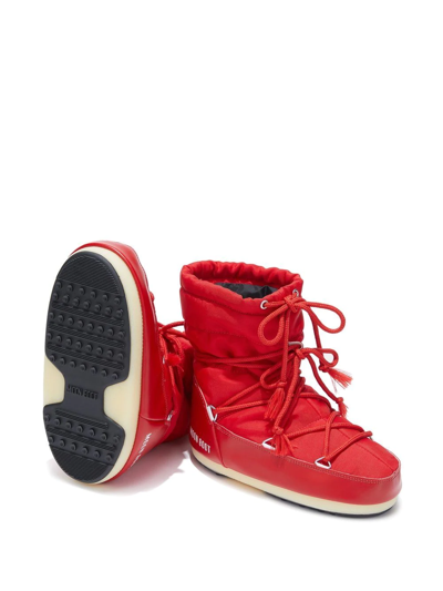 Shop Moon Boot Light Low Snow Boots In Red
