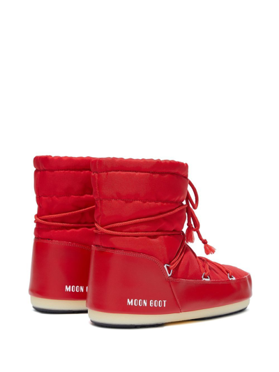 Shop Moon Boot Light Low Snow Boots In Red