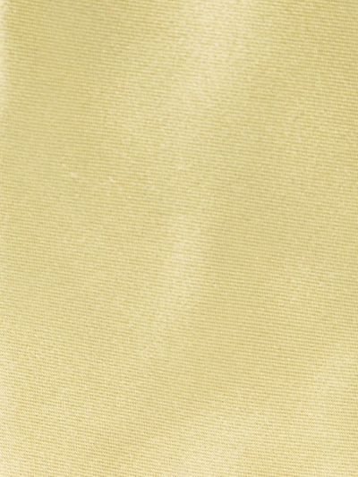 Shop Lanvin Pointed-tip Silk Tie In Gold
