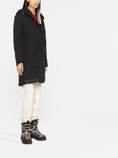 Woolrich Weoka Down-padded Parka In Schwarz