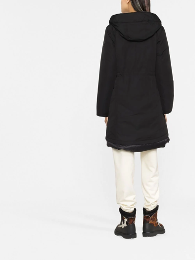Woolrich Weoka Down-padded Parka In Schwarz