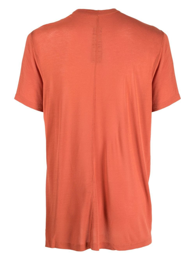 Shop Rick Owens Basic Round-neck T-shirt In Orange
