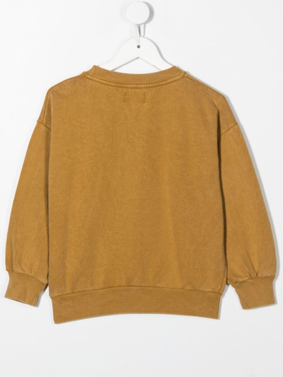Shop Bobo Choses Flying Birds-print Organic Cotton Sweatshirt In Brown