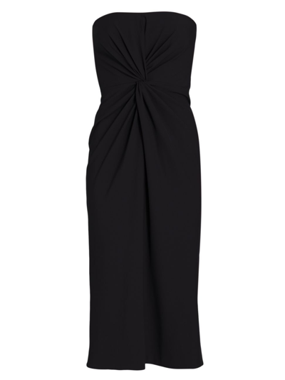 Shop Cinq À Sept Women's Mckenna Strapless Midi Dress In Black