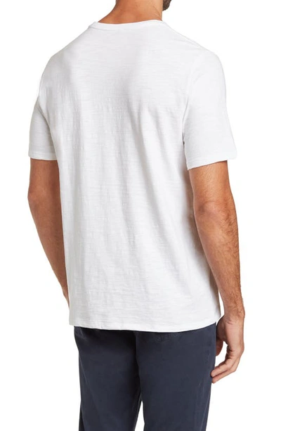 Vince Short Sleeve Slub Crewneck T-shirt In Optic White
