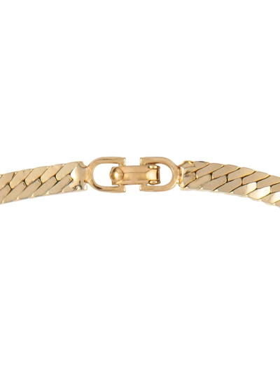 Pre-owned Dior 1980s  Faux-pearl Necklace In Gold