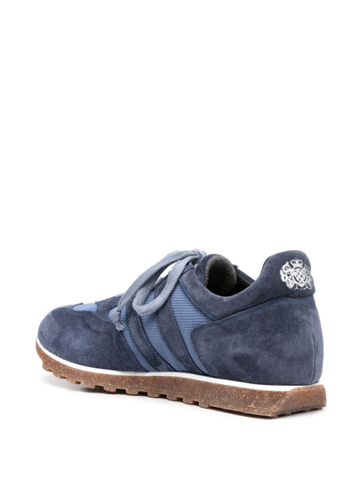 Alberto Fasciani Side Stripe-detail Sneakers In Blue