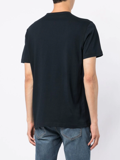 Shop Belstaff Logo-patch Crew Neck T-shirt In Blue