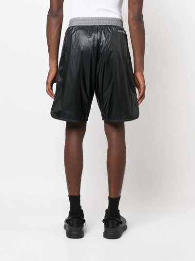 Shop Moncler Elasticated Knee-length Shorts In Grey