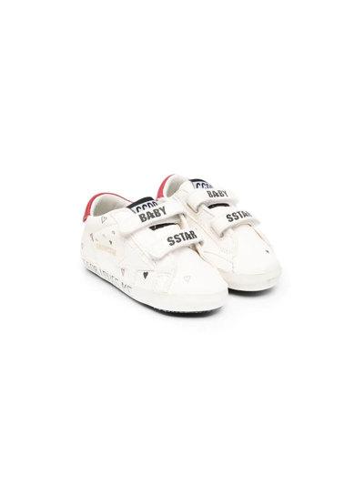 Shop Golden Goose One Star-logo Leather Sneakers In White