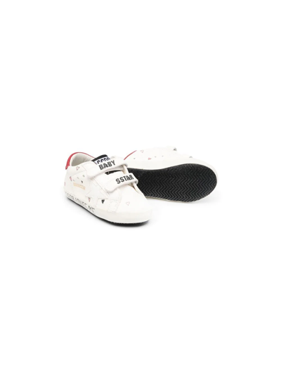 Shop Golden Goose One Star-logo Leather Sneakers In White