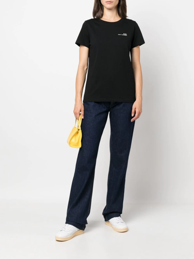 Apc Cotton T-shirt In Black