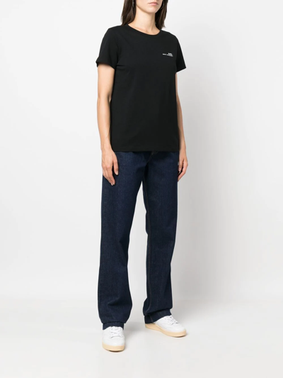 Apc Cotton T-shirt In Black