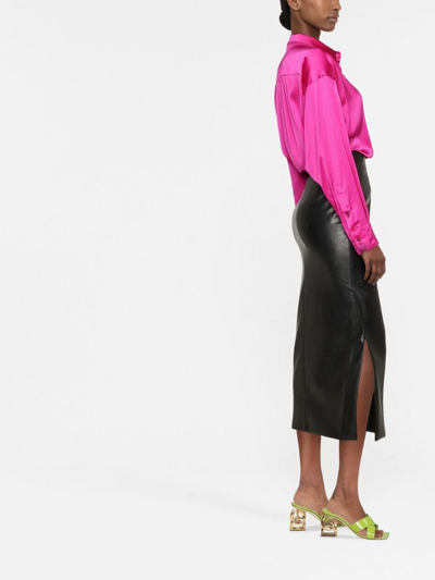 Shop Tom Ford Long-sleeve Satin Shirt In Pink