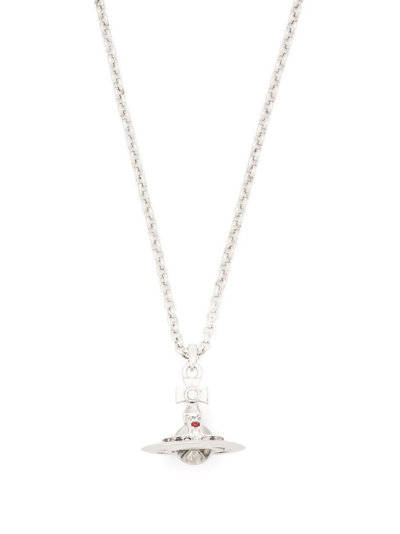 Vivienne Westwood Orb Pendant Necklace In Silver