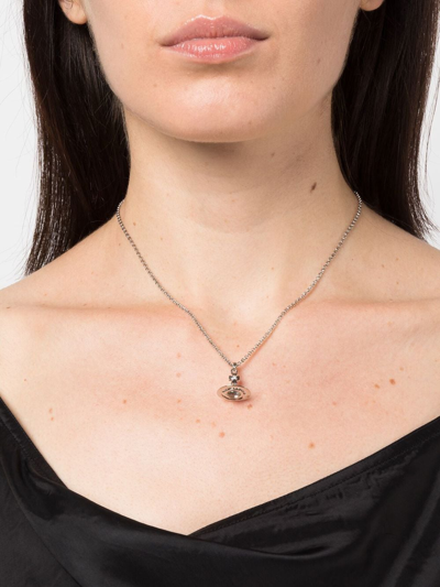 Vivienne Westwood Orb Pendant Necklace In Silver