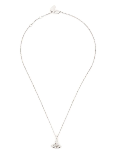 Vivienne Westwood Orb Pendant Necklace In Silver
