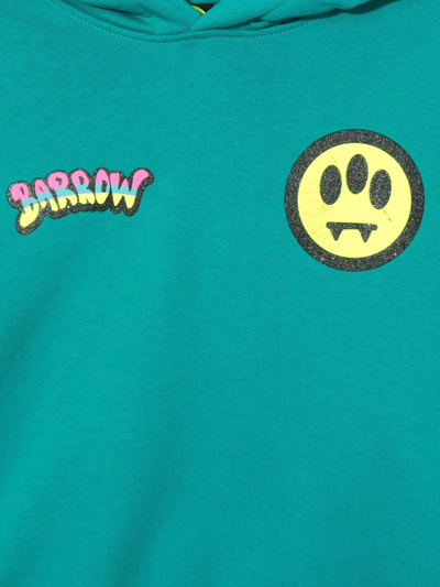 Shop Barrow Logo-print Detail Hoodie In Green
