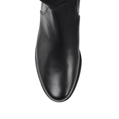 Shop Stuart Weitzman Reserve Leather Boots In Black