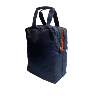 Shop Marni Fabric Travel Handbag In Blue