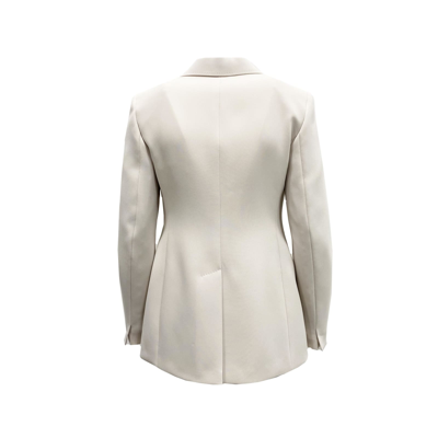 Shop Max Mara Studio Pesi Blazer Jacket In White